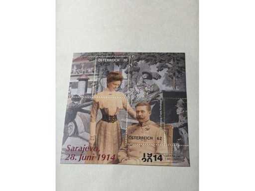 Timbres autrichiens| Sarajevo 1914