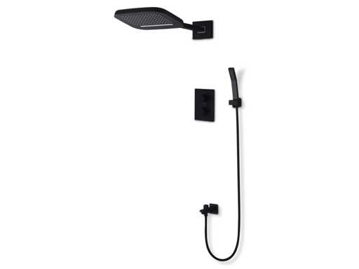 Mawialux inbouw regendouche met smart thermostaatkraan (keuze uit RVS of mat zwart)