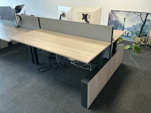 Elektrisch verstelbare Duo werkplek