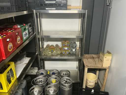 Warehouse shelving for stainless steel