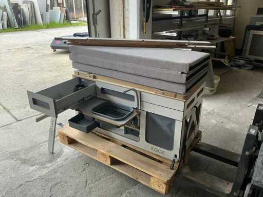 Campervan conversion module – convertible structure with sleeping and storage
