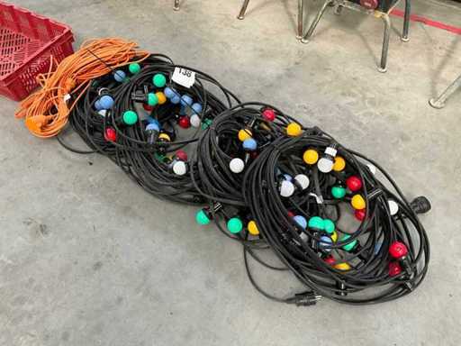 25 m Beleuchtungskabel (4x)