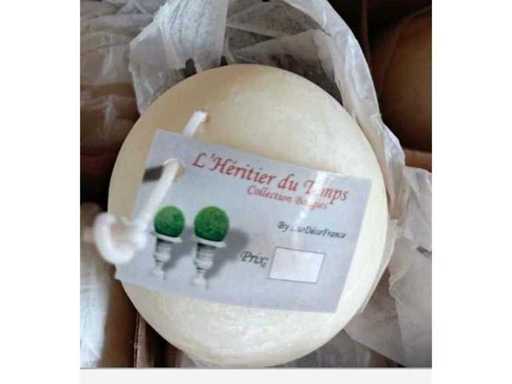 Set de 12 velas redondas con aroma a vainilla – L'Héritier du Temps – Nuevo