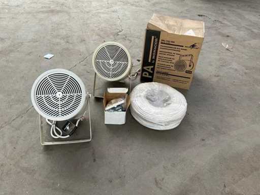 Monacor EDL110/WS Luidspreker, wand/plafond