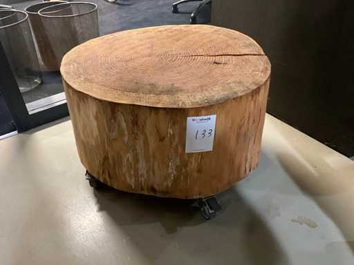 Bijzettafel - boomstam