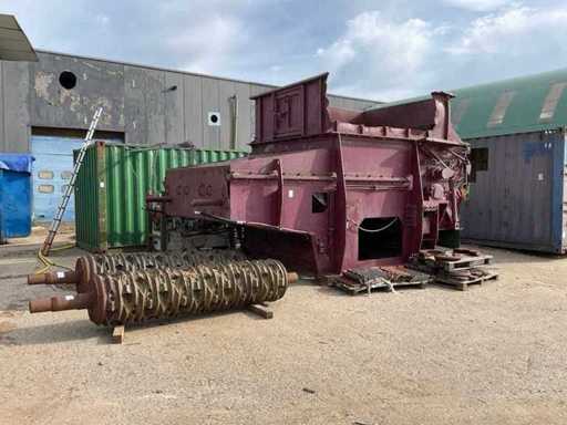 Due to relocation, shredder, conveyor belts and containers