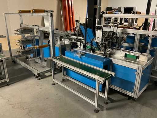 Decommissioned face masks production line