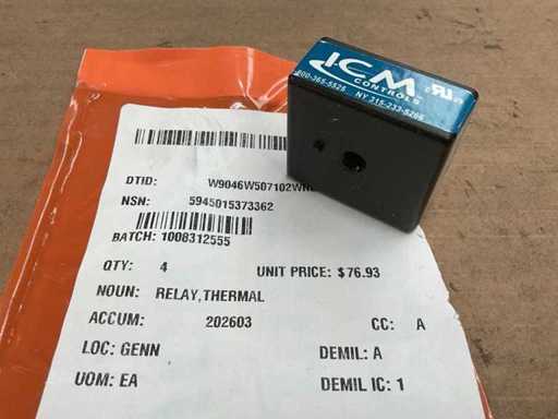 ICM Controls Thermal relay (4x)