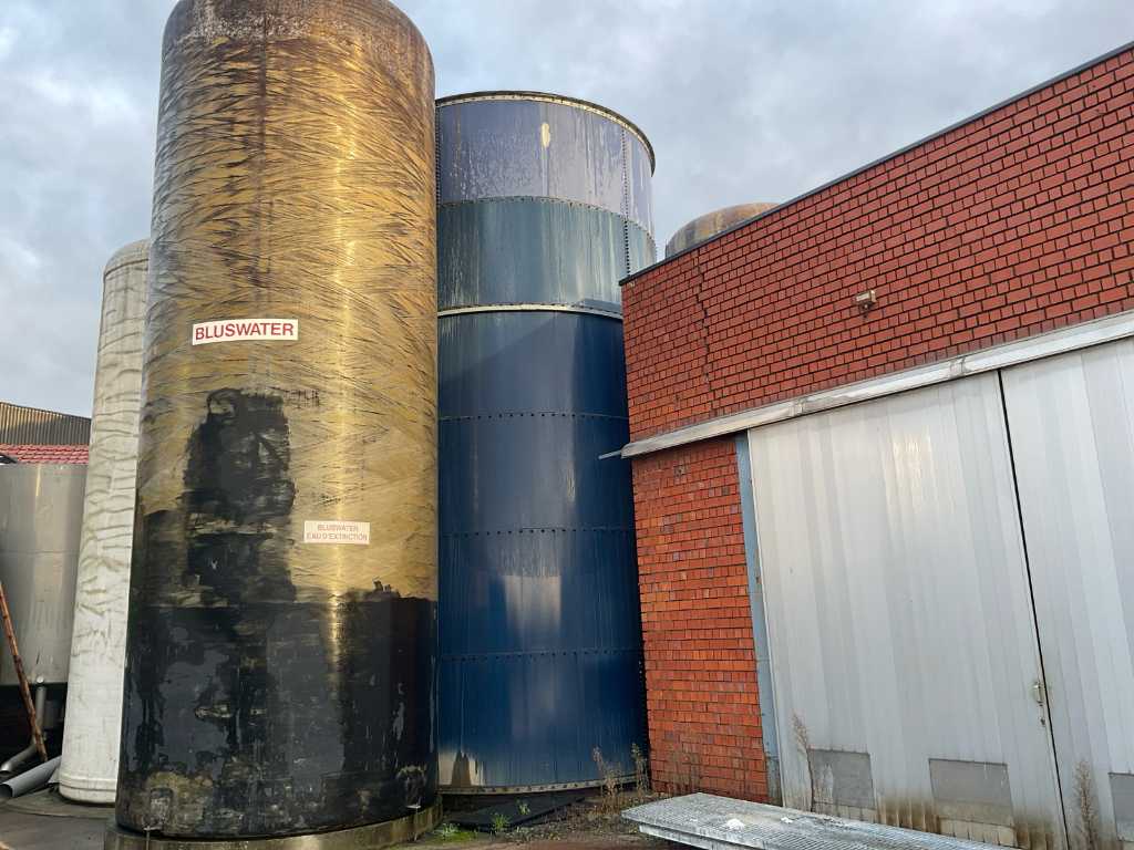 Sheet steel water tank