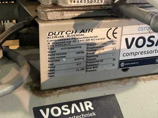 Kompresor powietrza Dutch Air K17/150/350/PF/M z 2013 roku