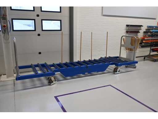 Knoll Feinmechanik Glass Transport Trolley including glass holders