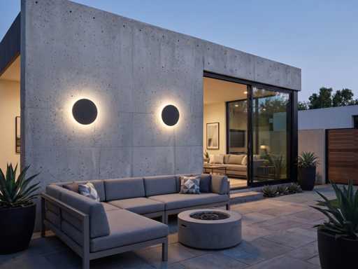 8.5W LED Wandlamp rond design zand zwart warm wit(2x)