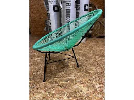 Sklum - Acapulco - Scaun albastru de grădină