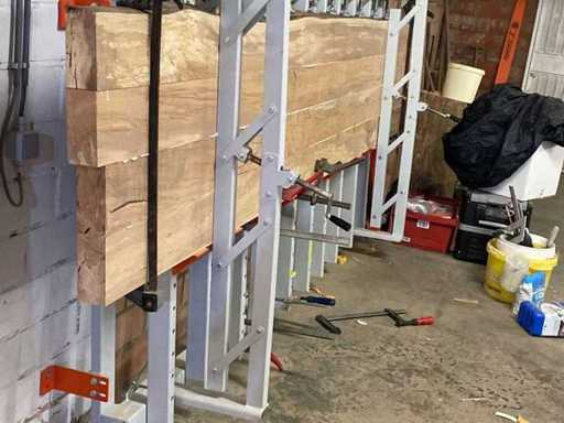 Verticale houtlijmpers met verstelbare klemmen