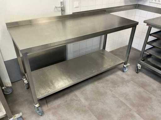 Mobile, tavolo da lavoro in acciaio inox