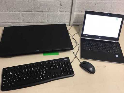 Workplace 1 monitor and laptop