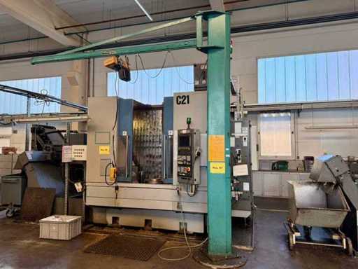 Taucha Krane - Säulenschwenkkran 500 kg mit elektrischem Kettenzug