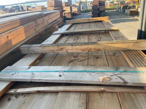 Kieferndielen braun imprägniert 3000x145x28mm (72x)