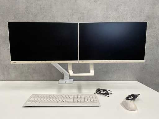 Fujitsu DY24-9T - Monitoare LCD de 24" cu bra? de monitor dublu ergotron