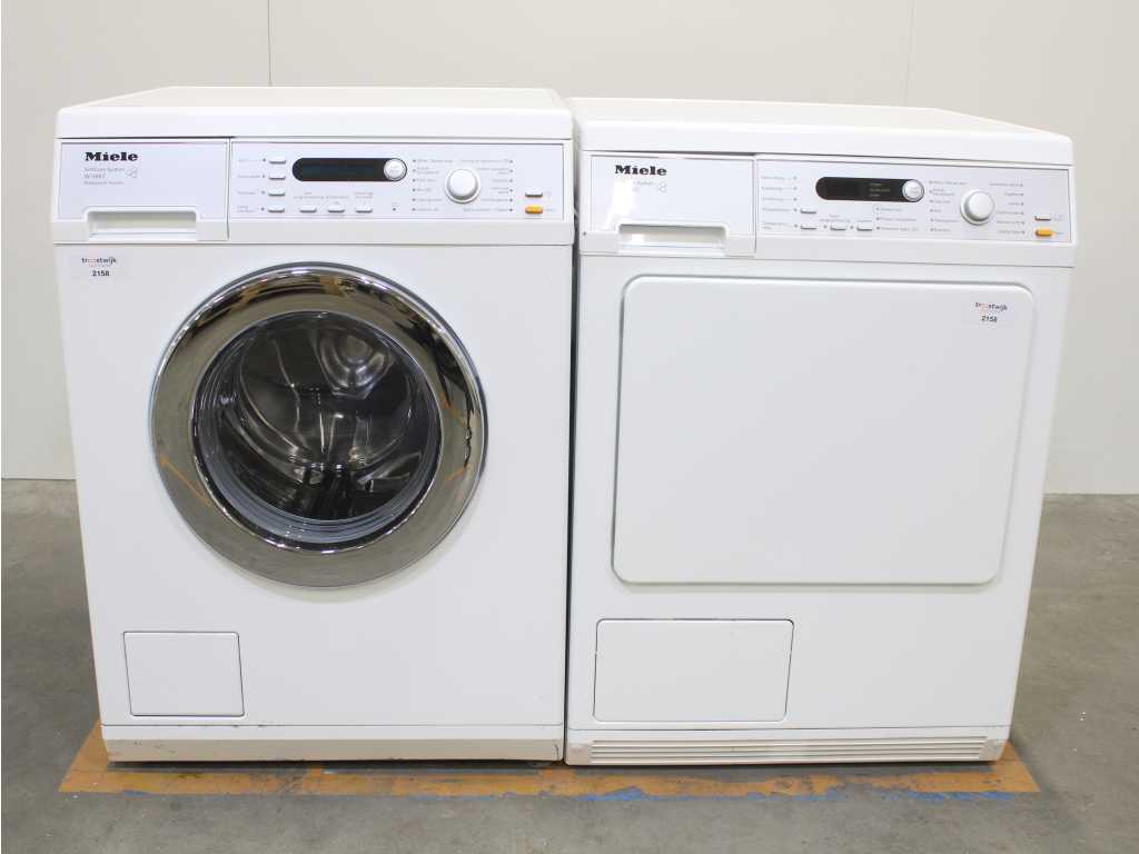 Miele W 5867 SoftCare System Washer & Miele T 8843 C SoftCare System Dryer
