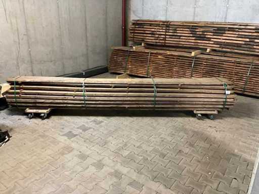 Chestnut block / 3.90m long / diameter approx. 40cm / sawn in 4cm / 6 planks / dry air-dried