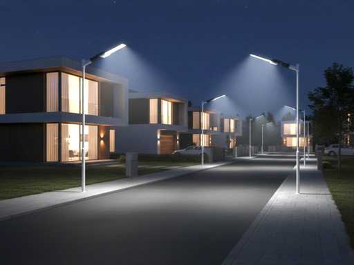 50W 5000K LED Straatverlichting met Lens Waterdicht (10x)