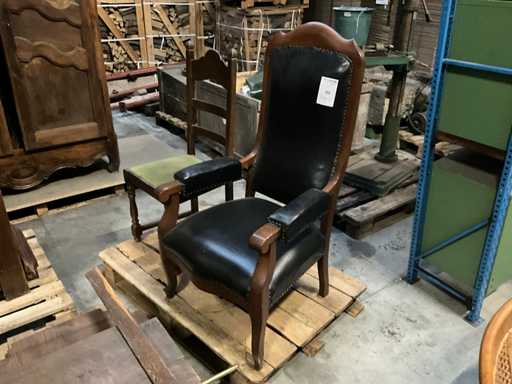 Antieke Fauteuil met armleuning