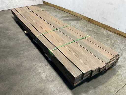 Bamdura Composite decking board - Marrone chiaro - 400x14,3x2,2 cm (59x)