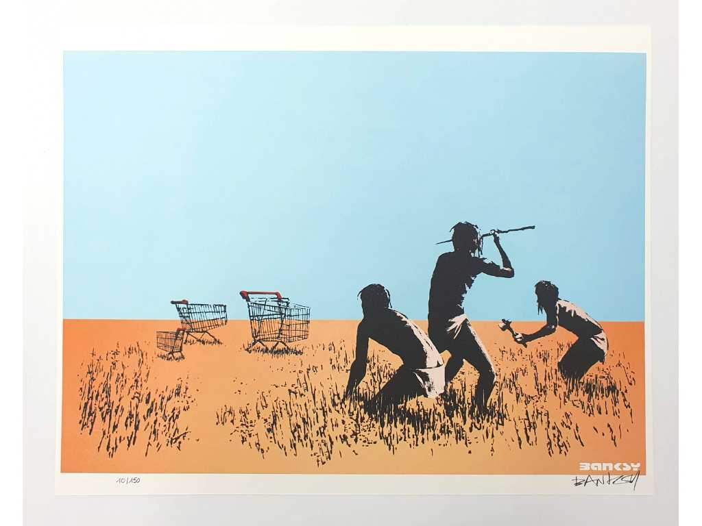 Banksy (geb. 1974), gebaseerd op - Trolley Hunters