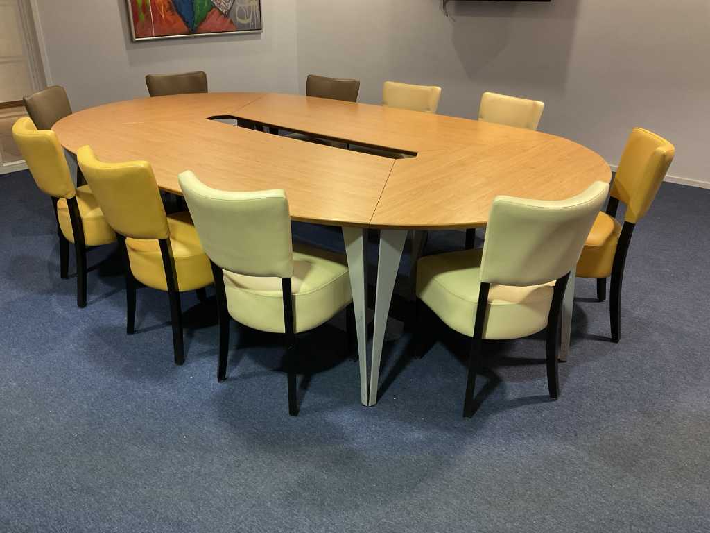 Vergadertafel + stoelen