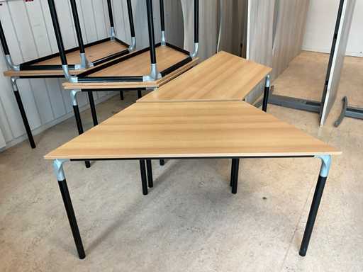 Trapezium Bureautafels (8x)