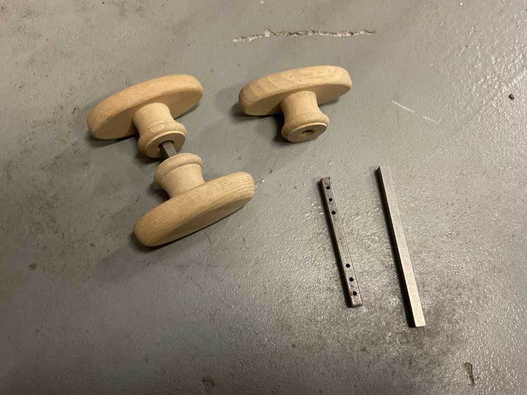 Beech wood door handles