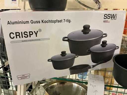 SSW Crispy 7-piece cooking pot set