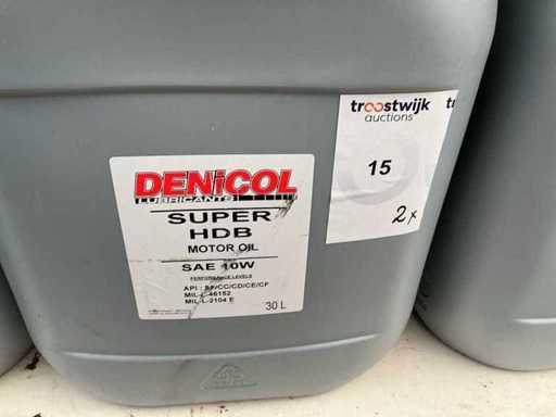 Denicol Motoröl SAE 10W+ Solube Oil Exstra, Schmierstoffkapazität 30 Liter (2x)