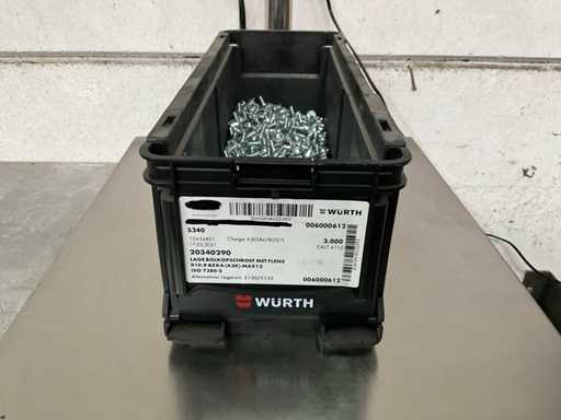 Würth 3,99 kg ?ruba z kulistym z ko?nierzem M6 x 12 in wiadro sztaplowane