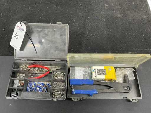 Szczypce Gesipa do nitów ślepych i Knipex do zaciskania