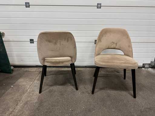 Fauteuil gestoffeerd (2x)