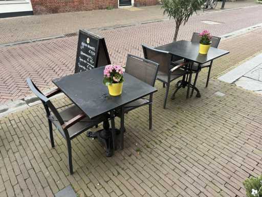 Satellite - 2 Terrace Tables with 12 Terrace Chairs