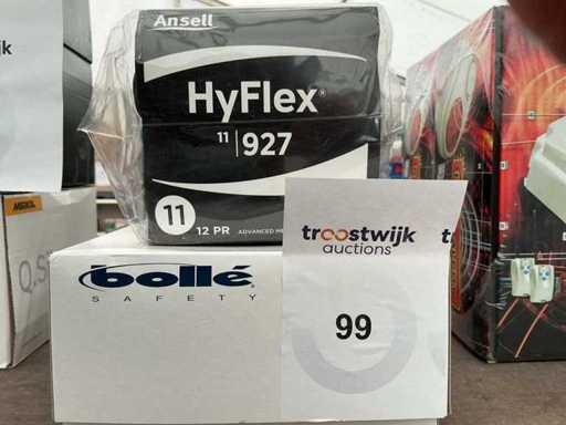 Ansell, Gant de travail de fête + Lunettes de sécurité
