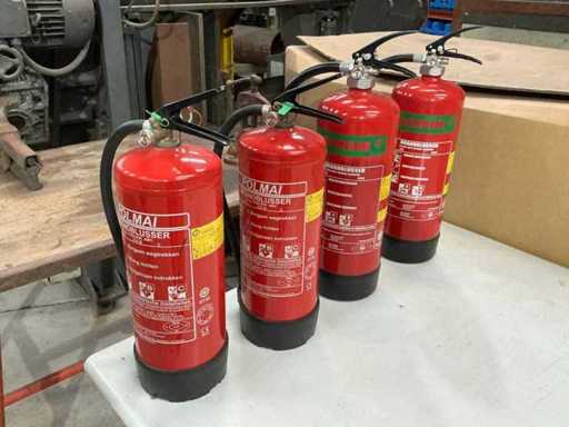 POLMAI and MR Powder and foam Fire extinguisher (4x)