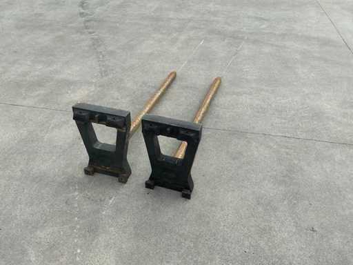 Vetter carpet handles 1500 mm long, fem 2, diameter shaft 70 mm