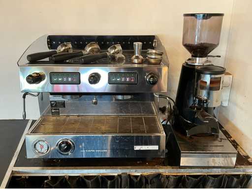 Sanremo Capri Deluxe Macchina da Caffè 2 Gruppi con Macinacaffè