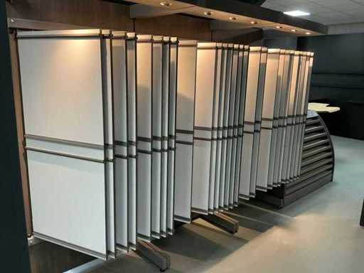 Fan display with illumination (3x)