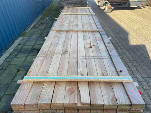 Planches Douglas rabotées 4000x90x18mm (82x)