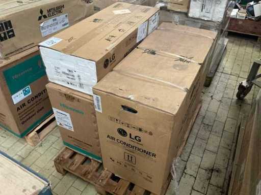 Stock di componenti per aria condizionata e varie