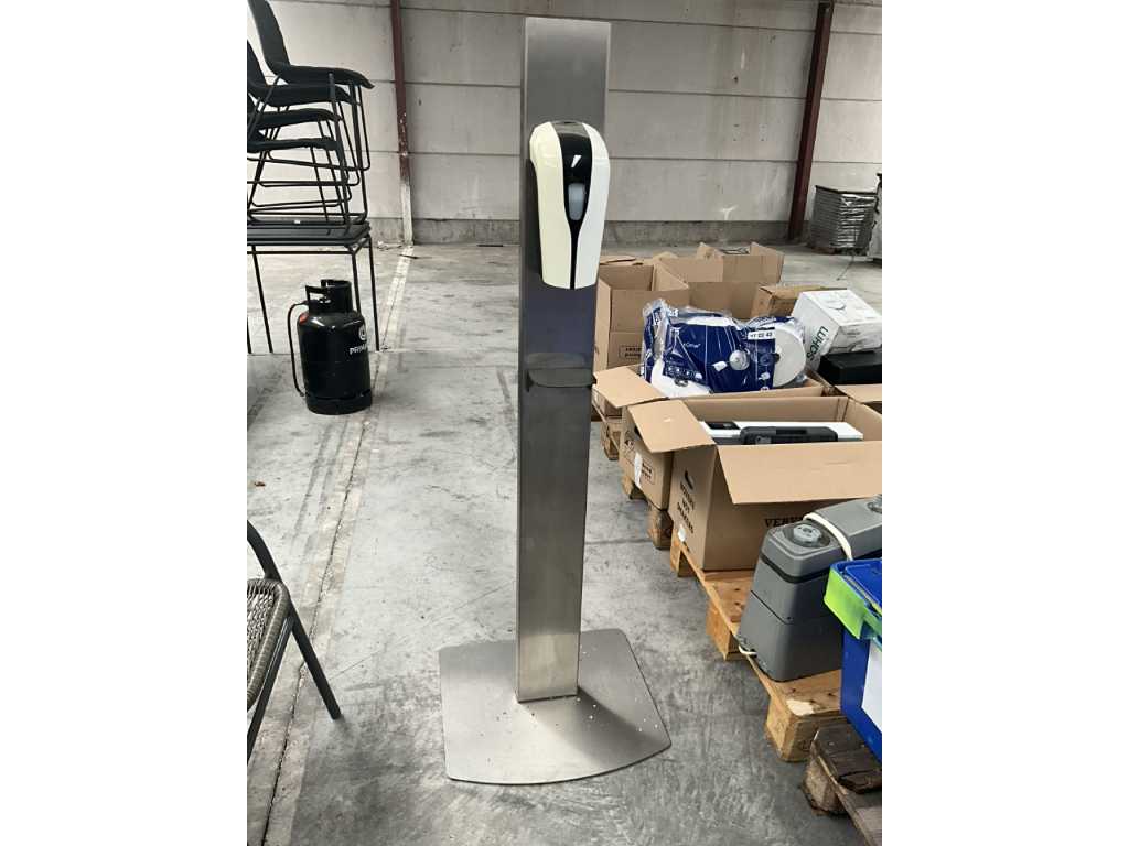 Disinfection column in stainless steel version