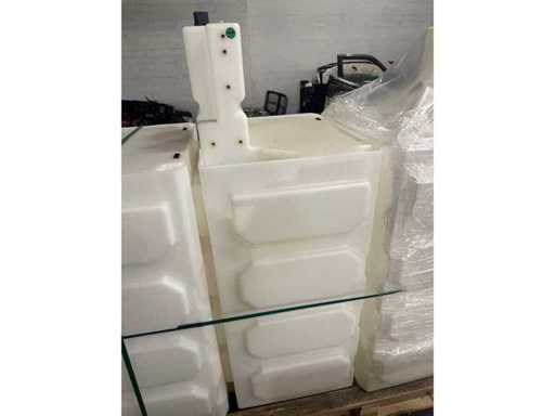 - - - Verticale opslagtank met chemische tank incl. tub 280l