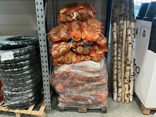 Partij berkenschijven diameter 10-12/D2cm (70x)