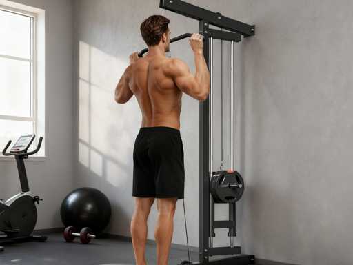 Appareil de musculation mural, station de traction, poulie haute et basse, 2 poulies, en acier