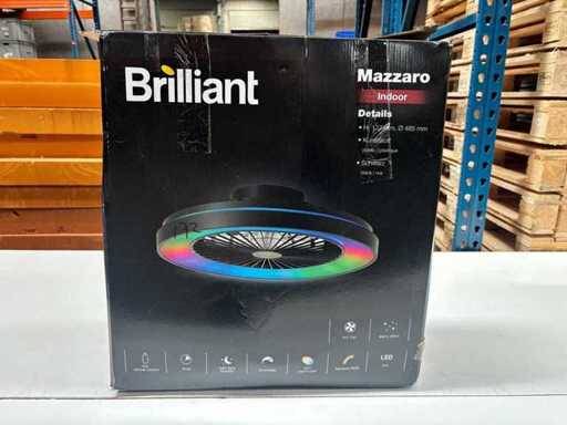 Brilliant Mazzaro Deckenventilator – LED 40 W – Dimmbar